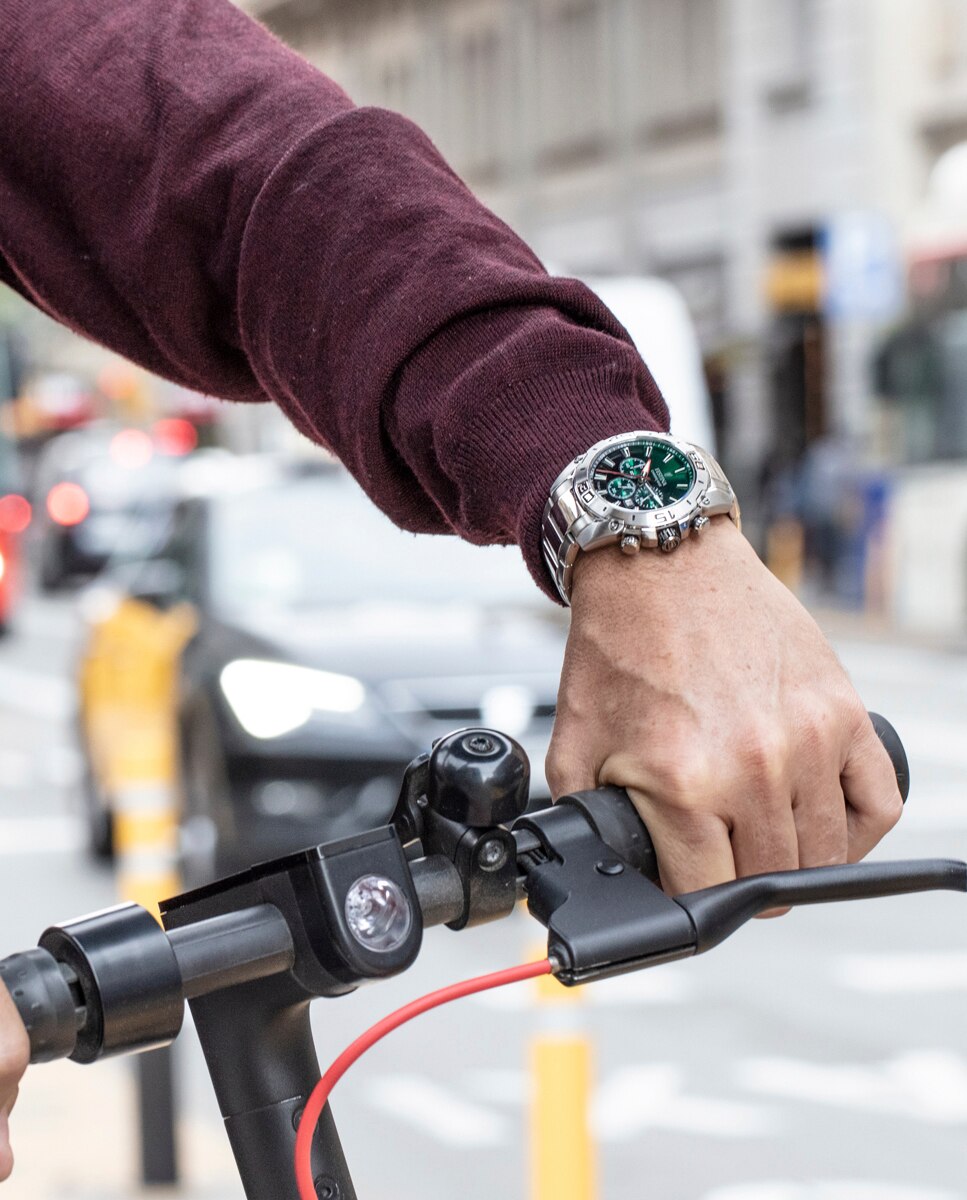 Relógio F20543/3 Chrono Bike de Aço Prateado Prata-5