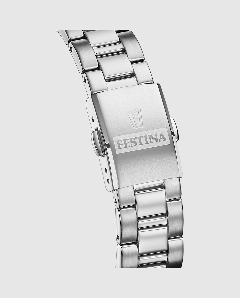 Relógio F20553/2 Aço Clássico de Aço Prateado Prata-3