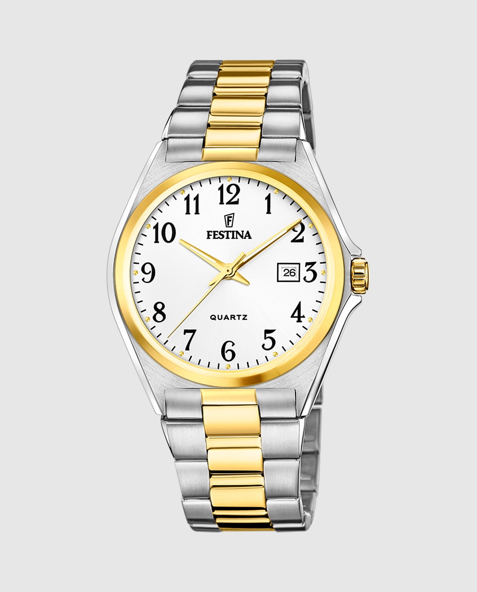 Relógio F20554/1 Aço Clássico de Aço Multicolor Multicolor-1