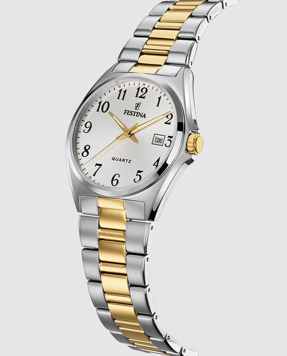 Relógio F20554/1 Aço Clássico de Aço Multicolor Multicolor-2