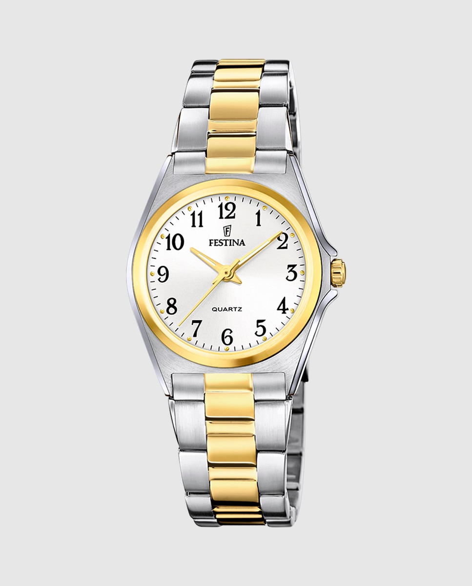 Relógio F20556/1 Aço Clássico de Aço Multicolor Multicolor-1