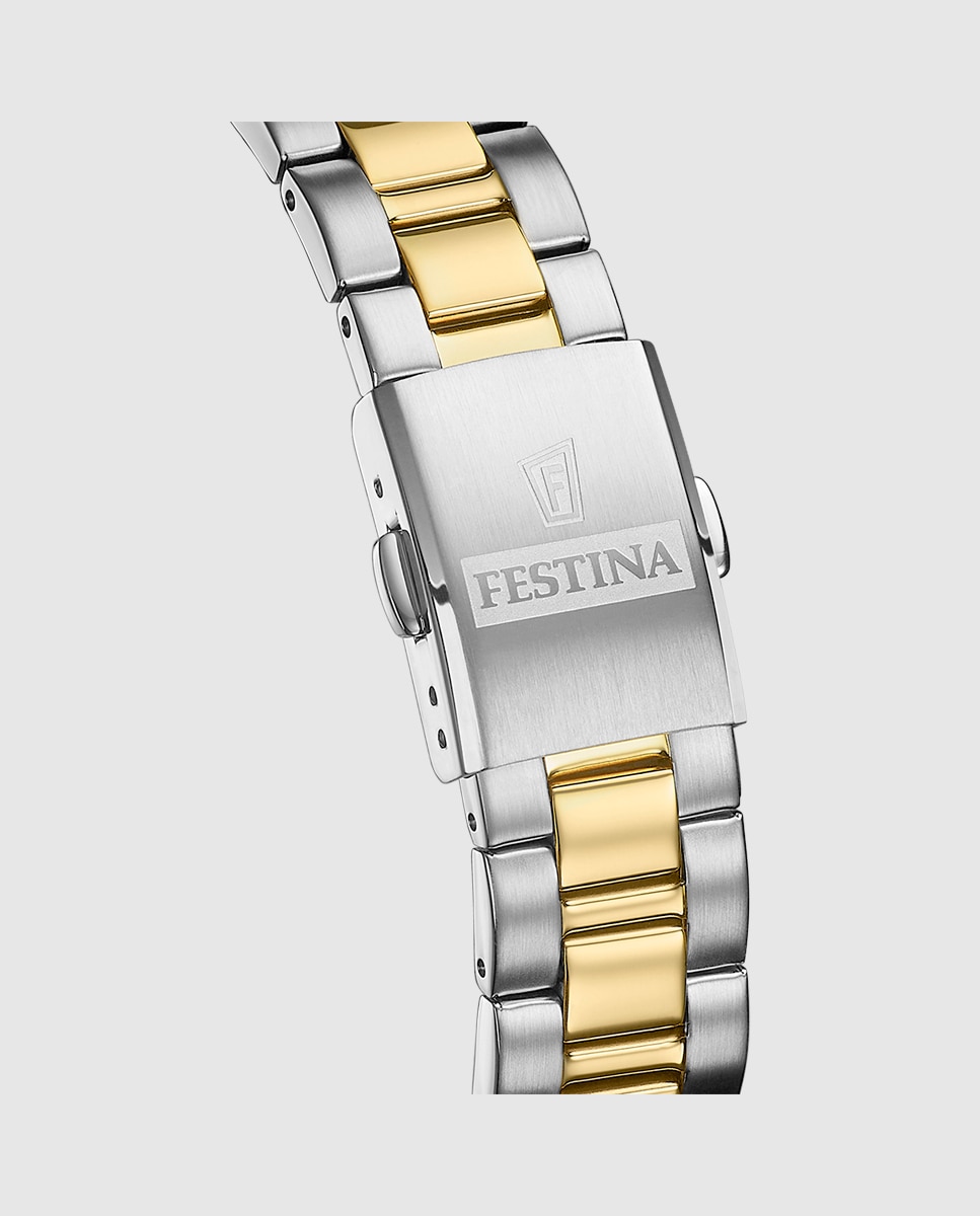 Relógio F20556/1 Aço Clássico de Aço Multicolor Multicolor-3