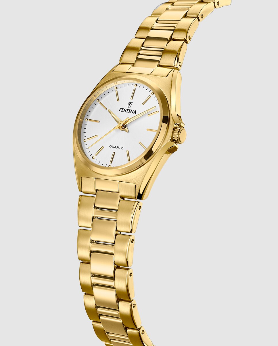 Relógio F20557/2 Aço Clássico de Aço Dourado Ouro-2