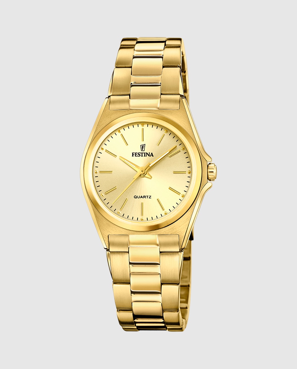Relógio F20557/3 Aço Clássico de Aço em Dourado Ouro-1