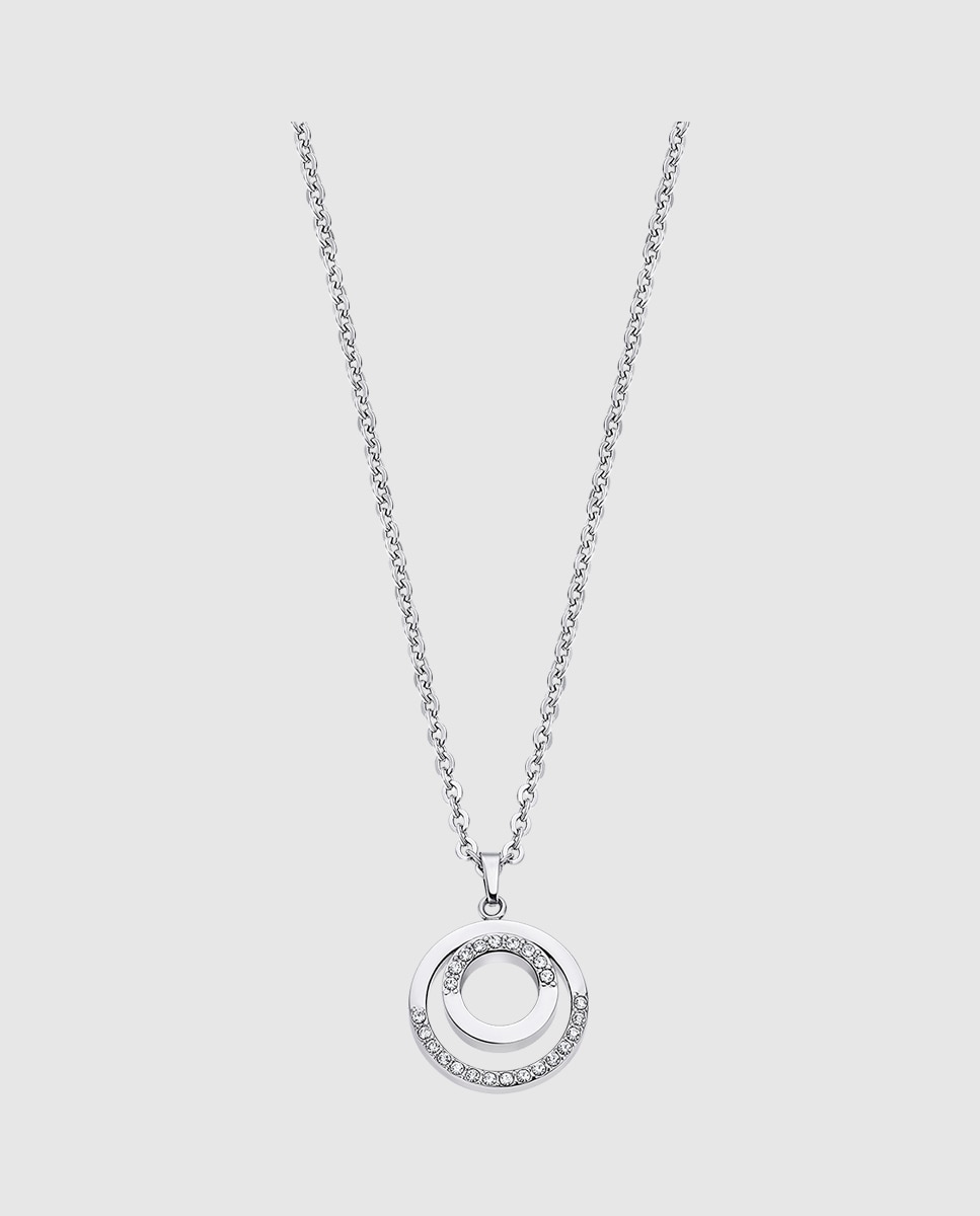 Colar Lotus Style Ls2180-1/1 Urban Woman de Aço Inoxidável com Acabamento Brilhante Prateado-1