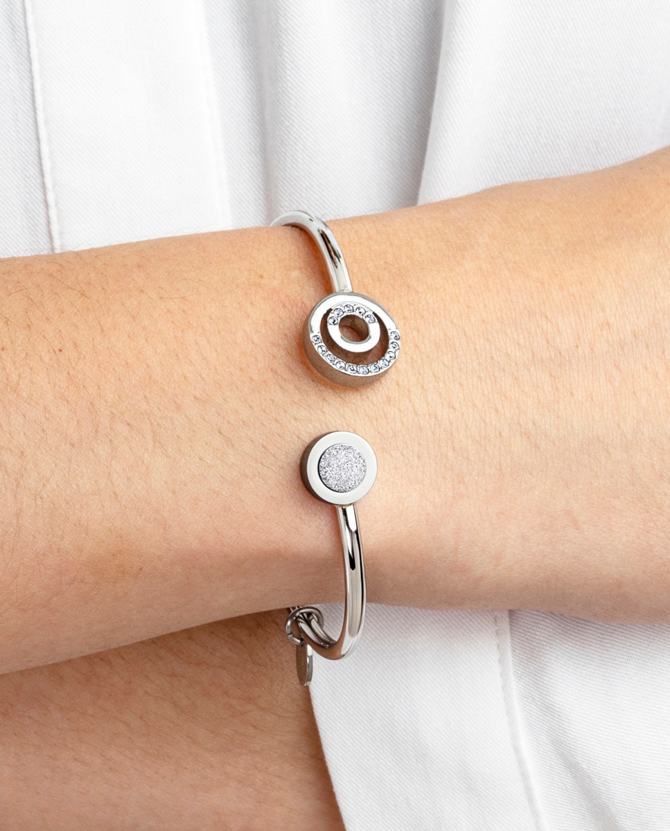Pulseira Lotus Style Ls2180-2/4 Urban Woman de Aço Inoxidável com Acabamento Brilhante Prateado-2