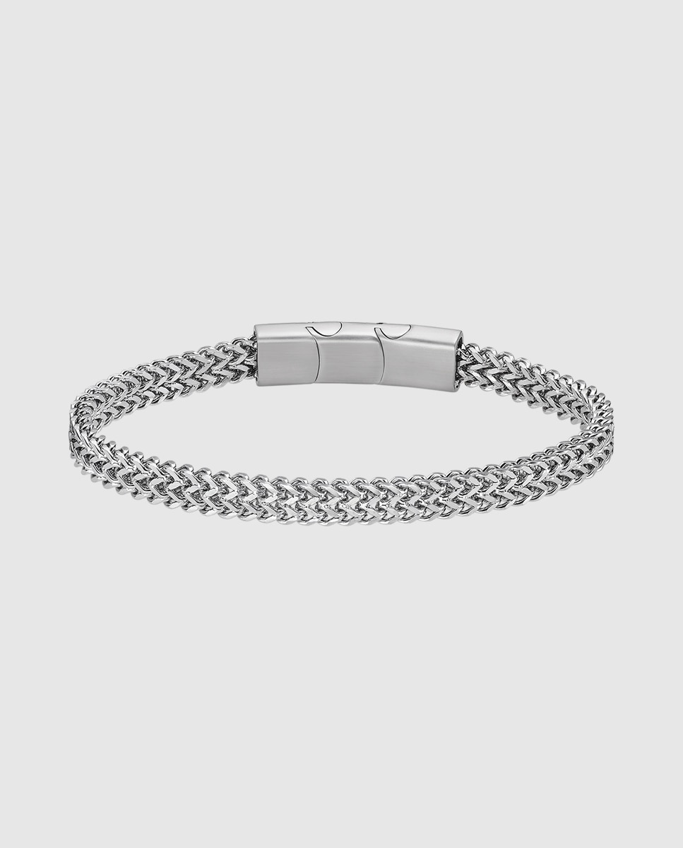 Pulseira Lotus Style Ls2209-2/1 Men In Black de Aço Inoxidável com Acabamento Mate Prateado-1