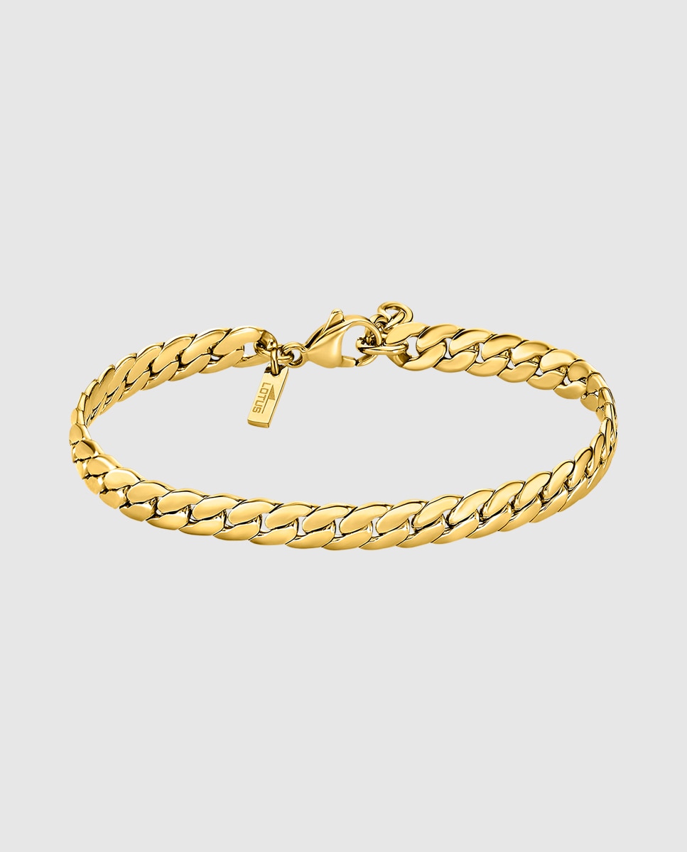 Pulseira Lotus Style Ls2210-2/2 Men In Black de Aço Inoxidável com Acabamento Brilhante Dourado-1
