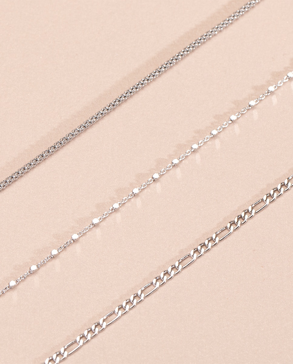 Colar Lotus Silver Lp3286-1/1 Chains de Prata com Acabamento Brilhante Prateado-2