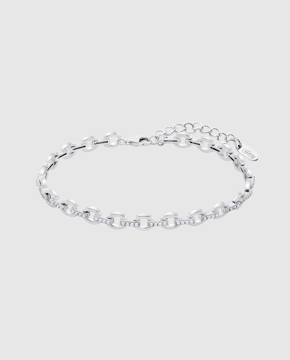 Pulseira de Elos Lotus Silver Lp3306-2 1 Trendy de Prata com Acabamento Brilhante Prateado-1