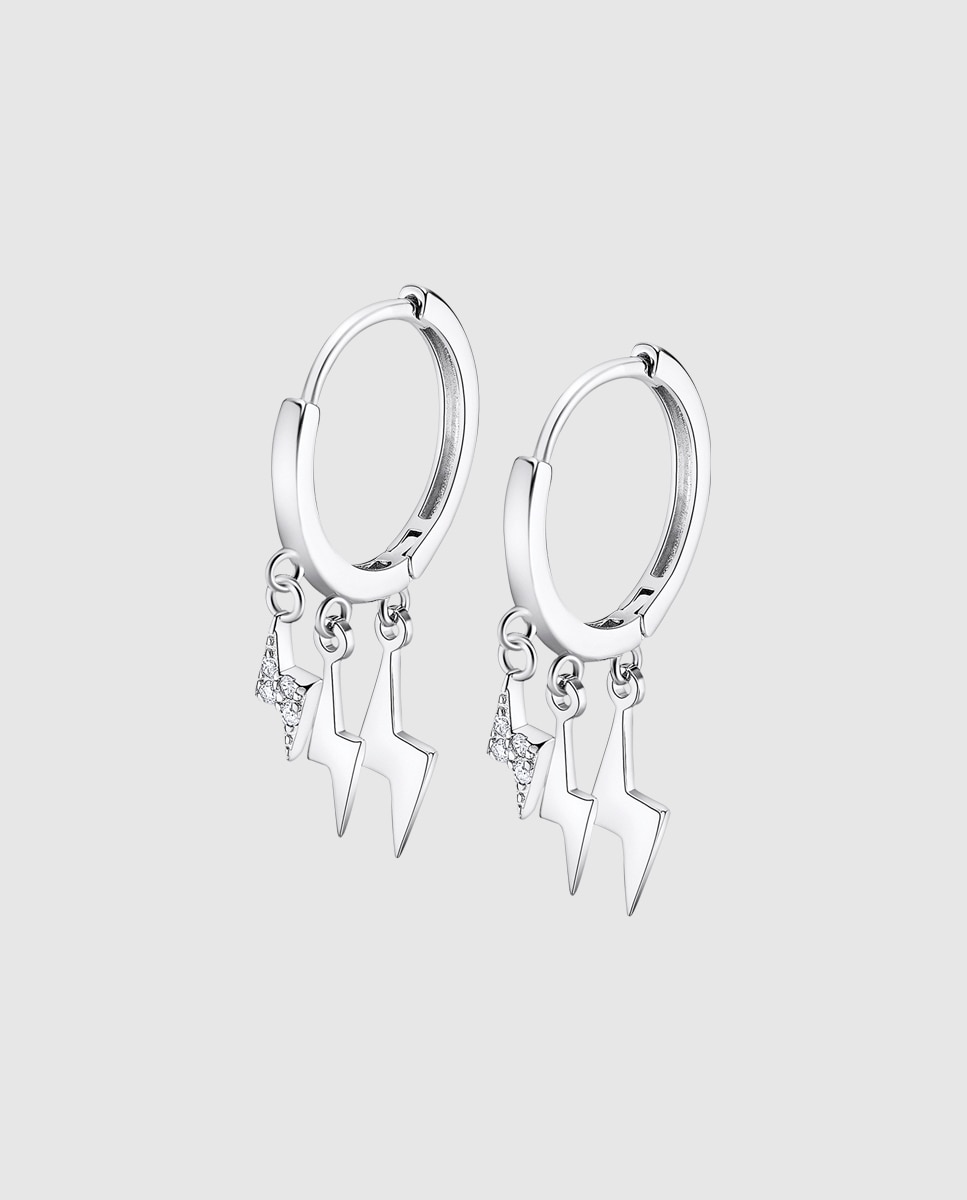 Brincos Lotus Silver Lp3273-4/1 Trendy de Prata com Acabamento Brilhante Prateado-1