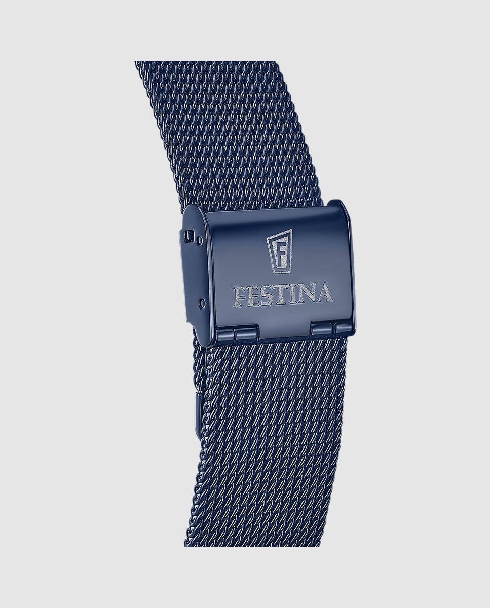 Relógio F20574/1 Automático de Aço em Azul Azul-4