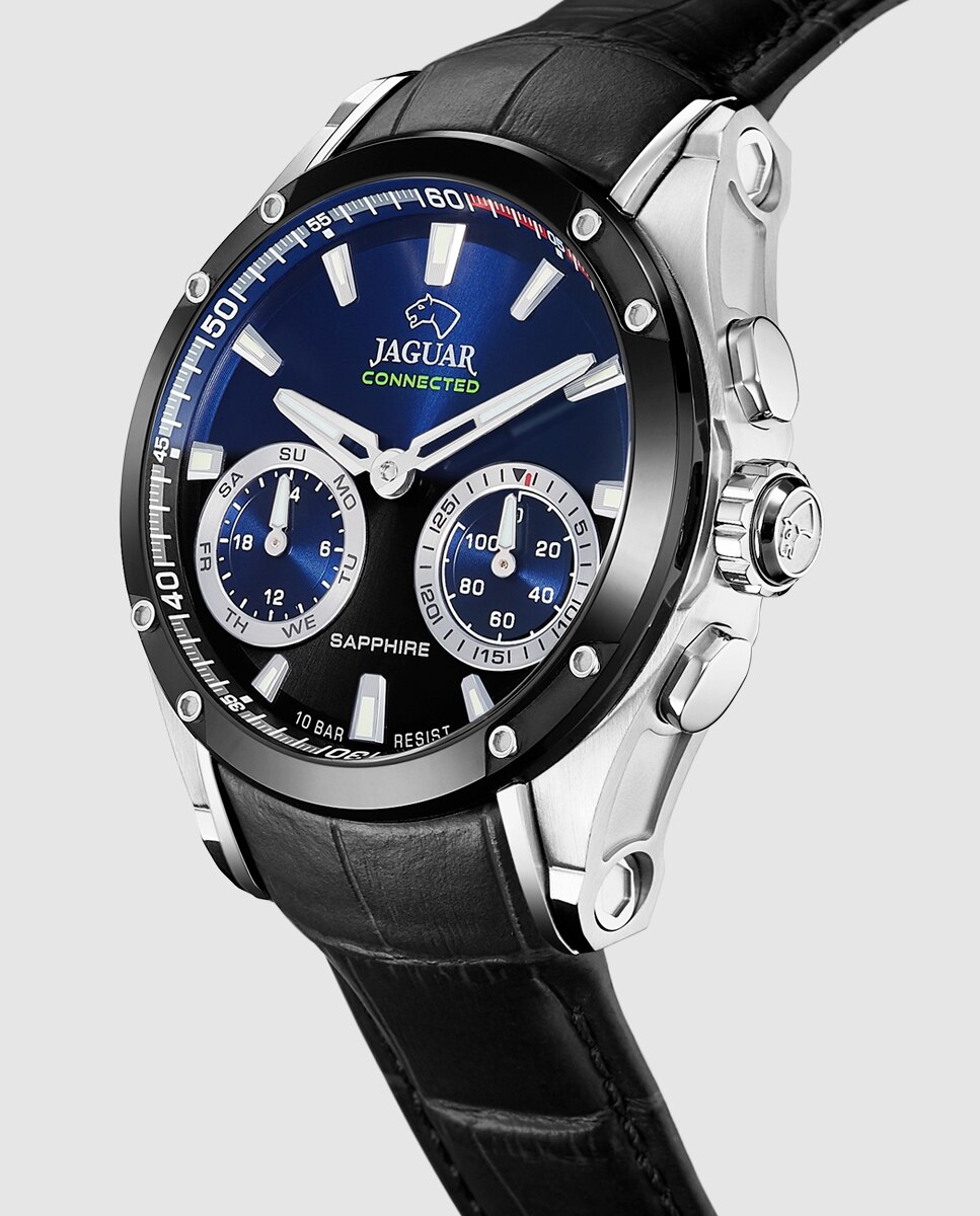 Relógio Smartwatch J958 1 Connected de Pele em Preto Preto-3