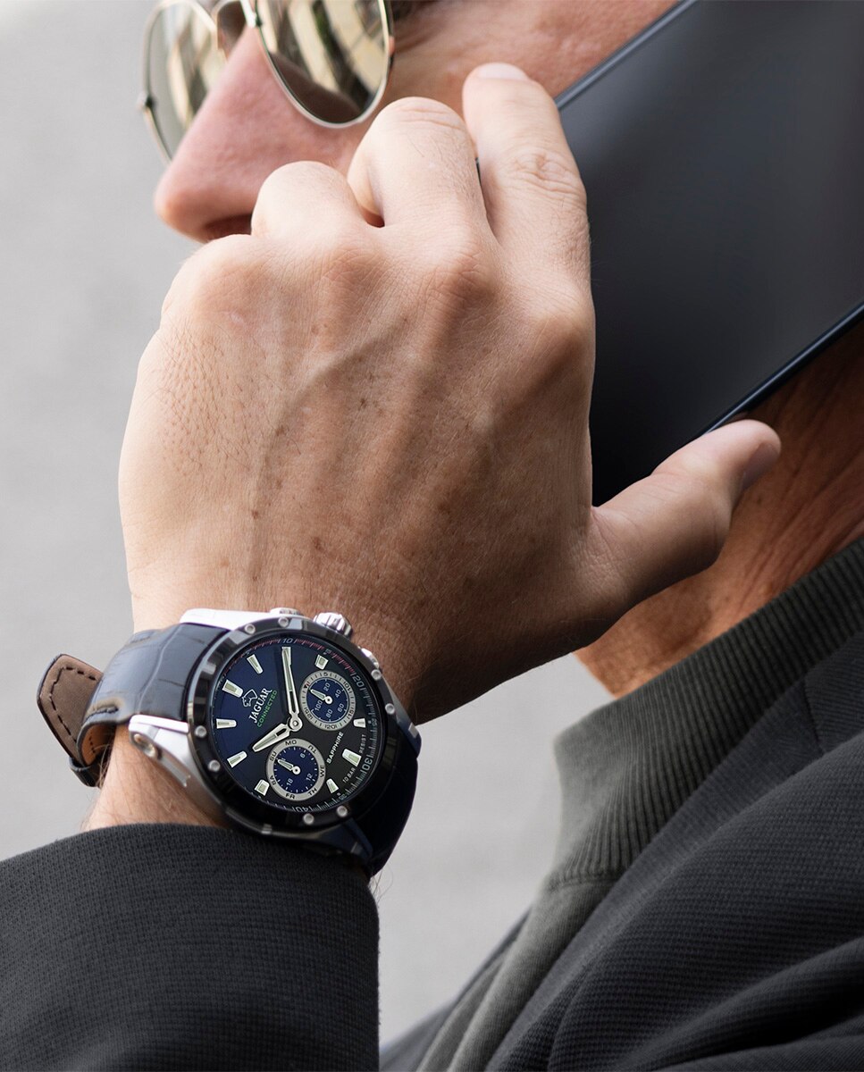 Relógio Smartwatch J958 1 Connected de Pele em Preto Preto-4