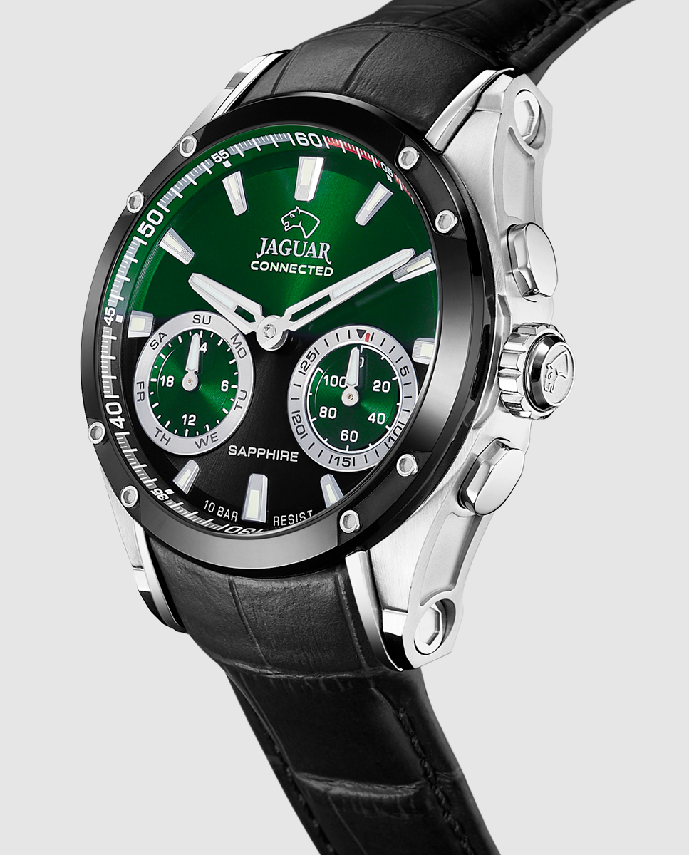 Smartwatch J958 2 Connected de Pele em Preto Preto-3