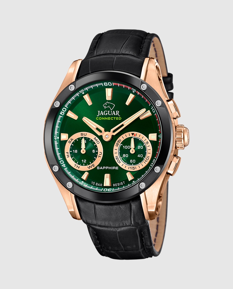 Smartwatch J959 2 Connected de Pele em Preto Preto-1