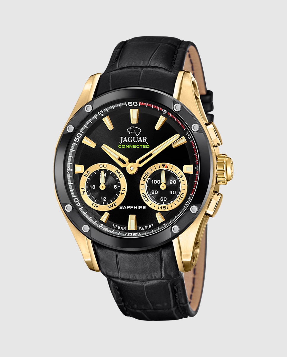 Relógio Smartwatch J962 2 Connected de Pele em Preto Preto-1