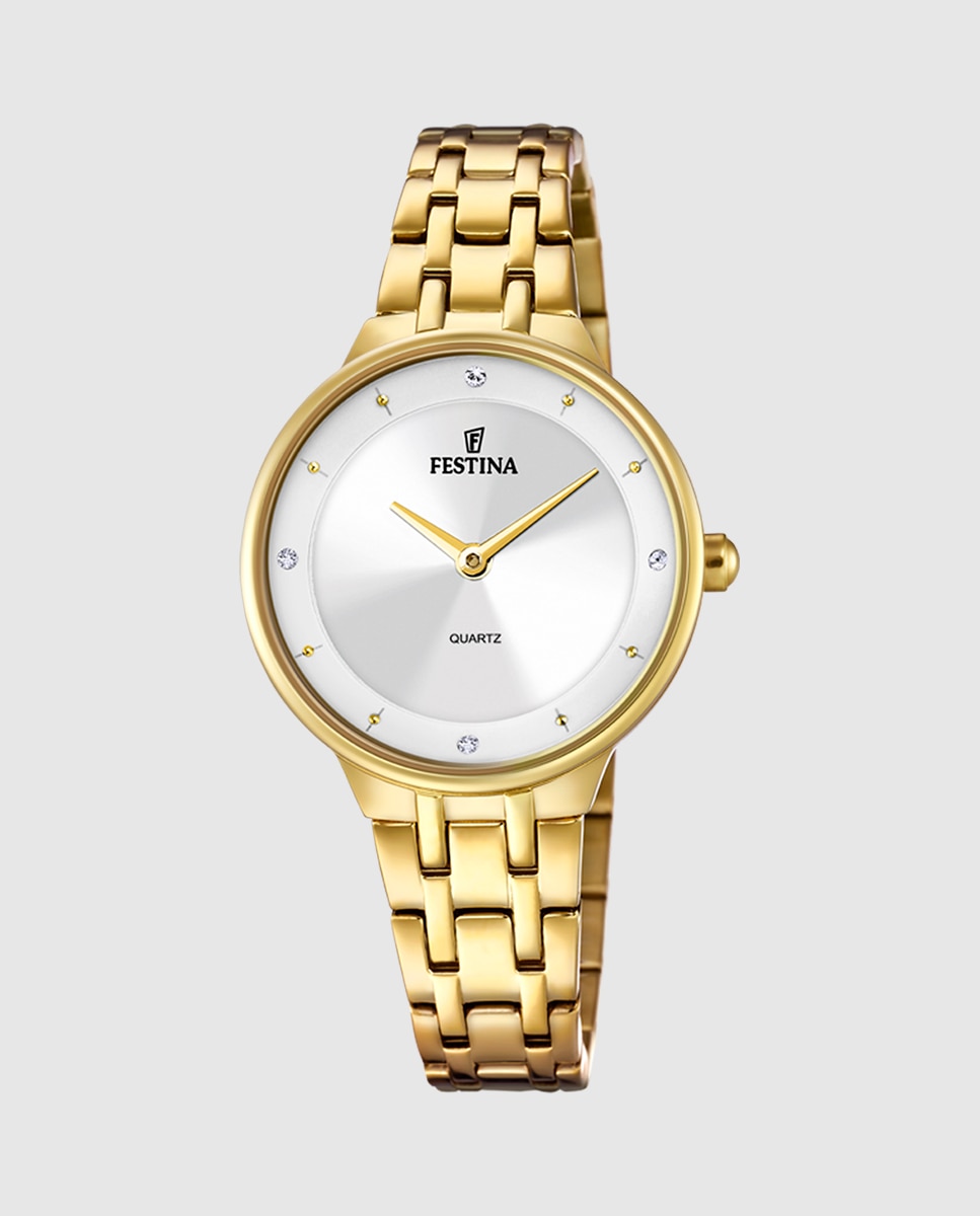 Relógio F20601/1 Mademoiselle de Aço em Dourado Ouro-1