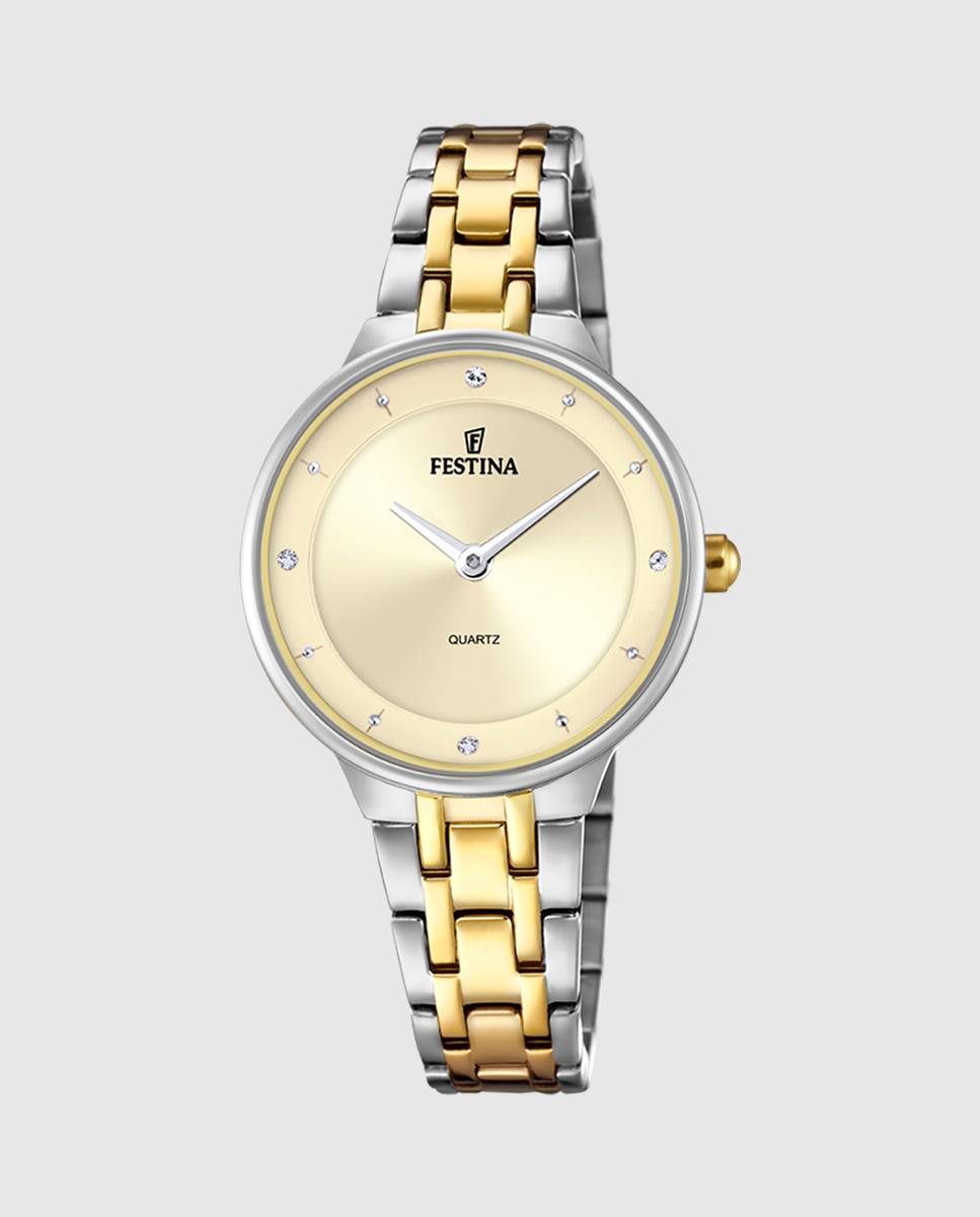 Relógio F20625/2 Mademoiselle de Aço Multicolor Multicolor-1