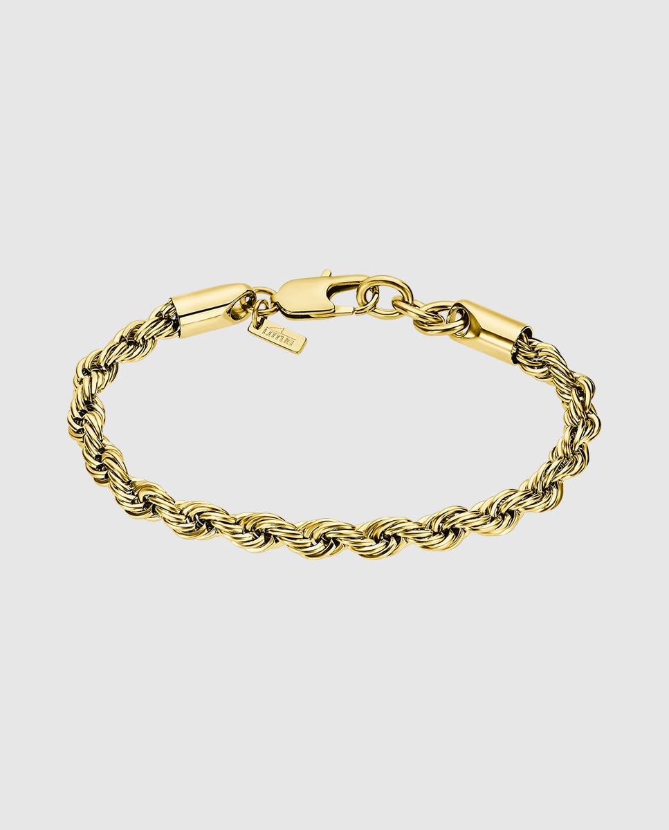 Pulseira Lotus Style Ls2233-2/2 Men In Black de Aço Inoxidável com Acabamento Brilhante Dourado-1