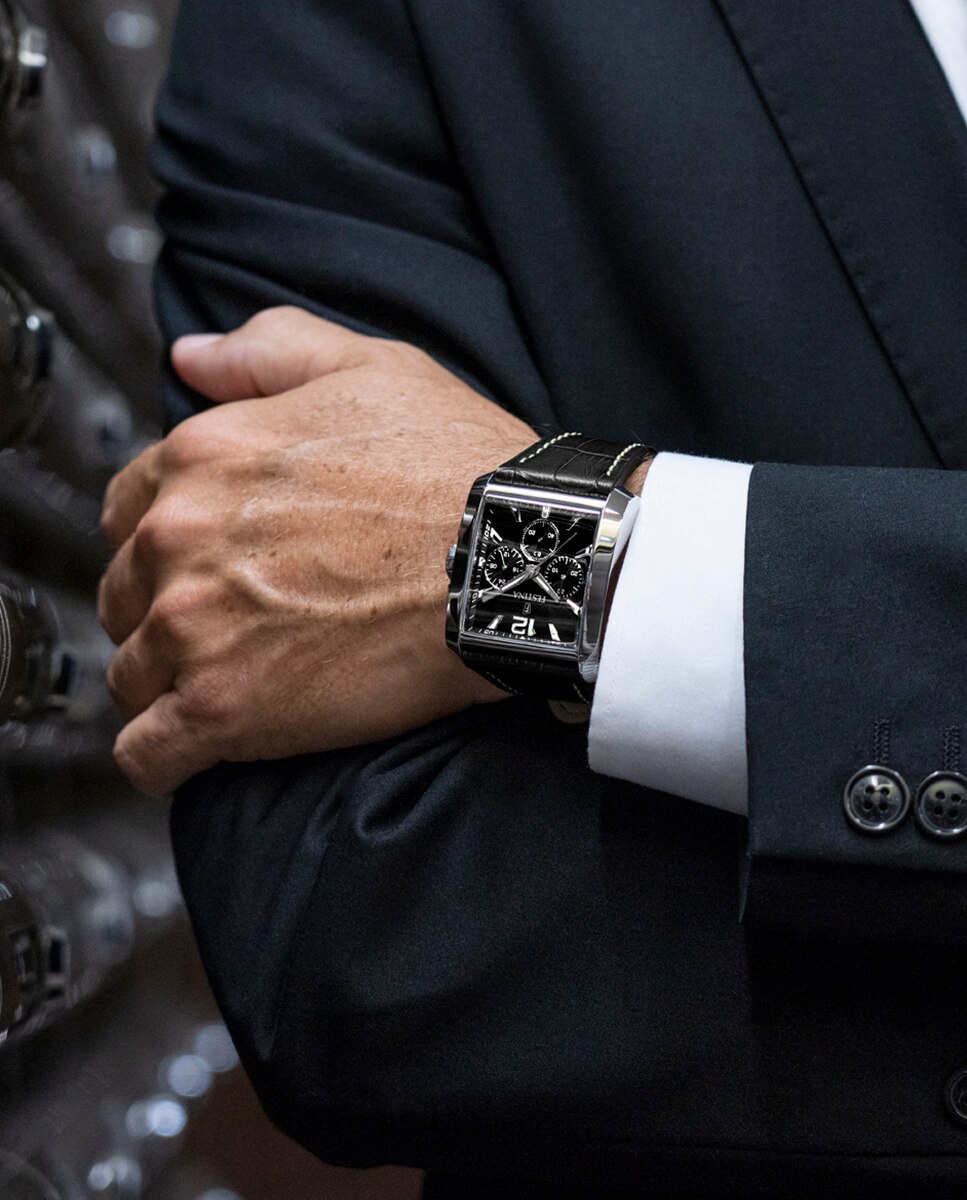 Relógio F20636/4 Timeless Chronograph de Pele em Preto Preto-2