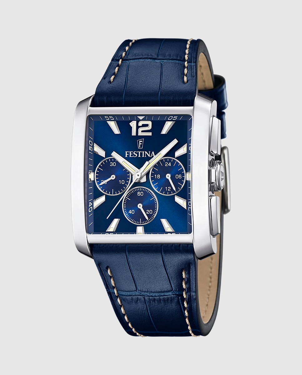 Relógio F20636/2 Timeless Chronograph de Pele em Azul Azul-1