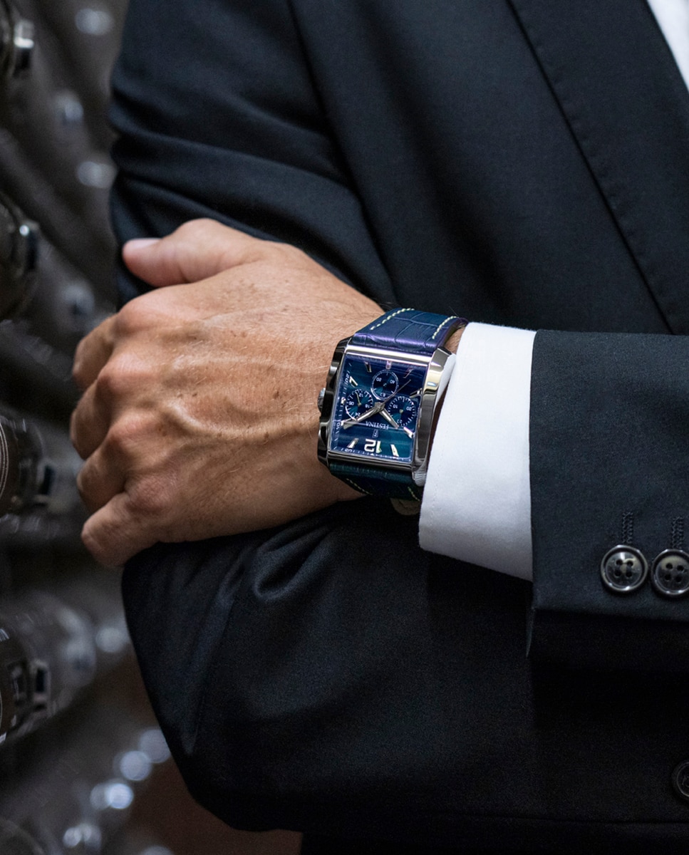 Relógio F20636/2 Timeless Chronograph de Pele em Azul Azul-2