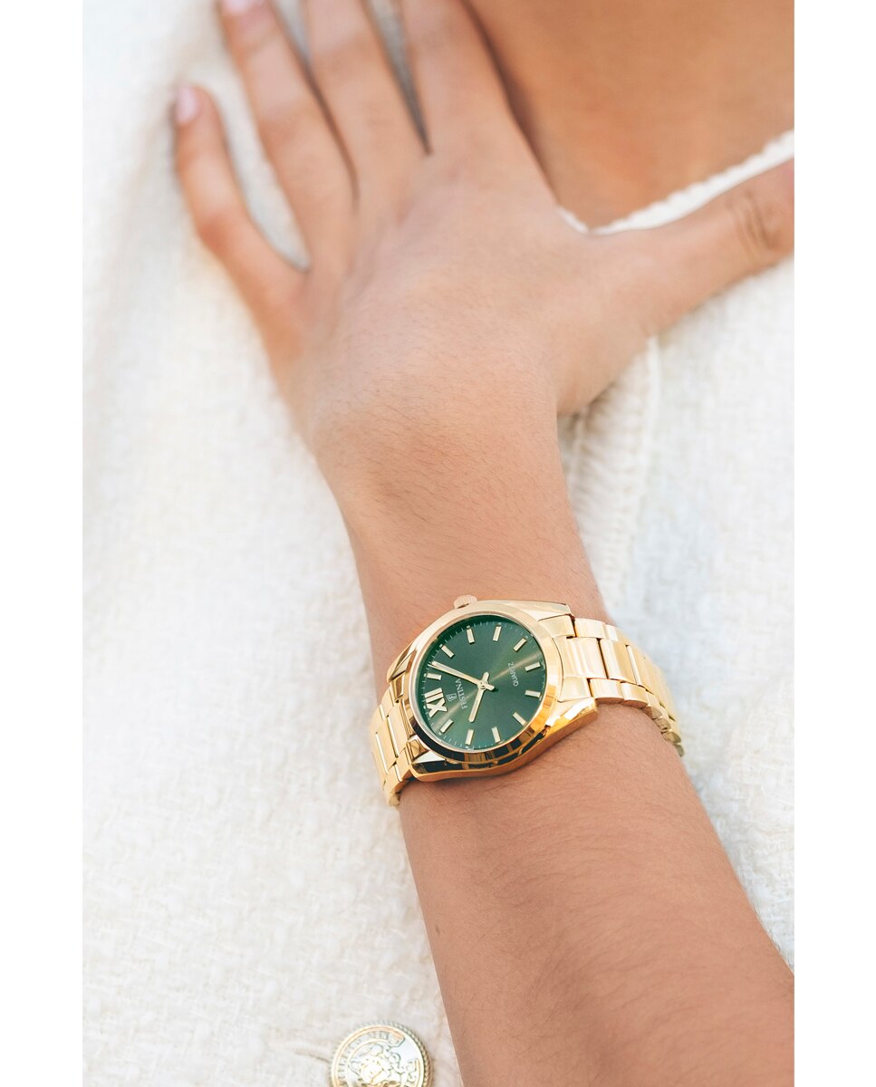 Relógio F20640/4 Boyfriend de Aço Dourado Ouro-4