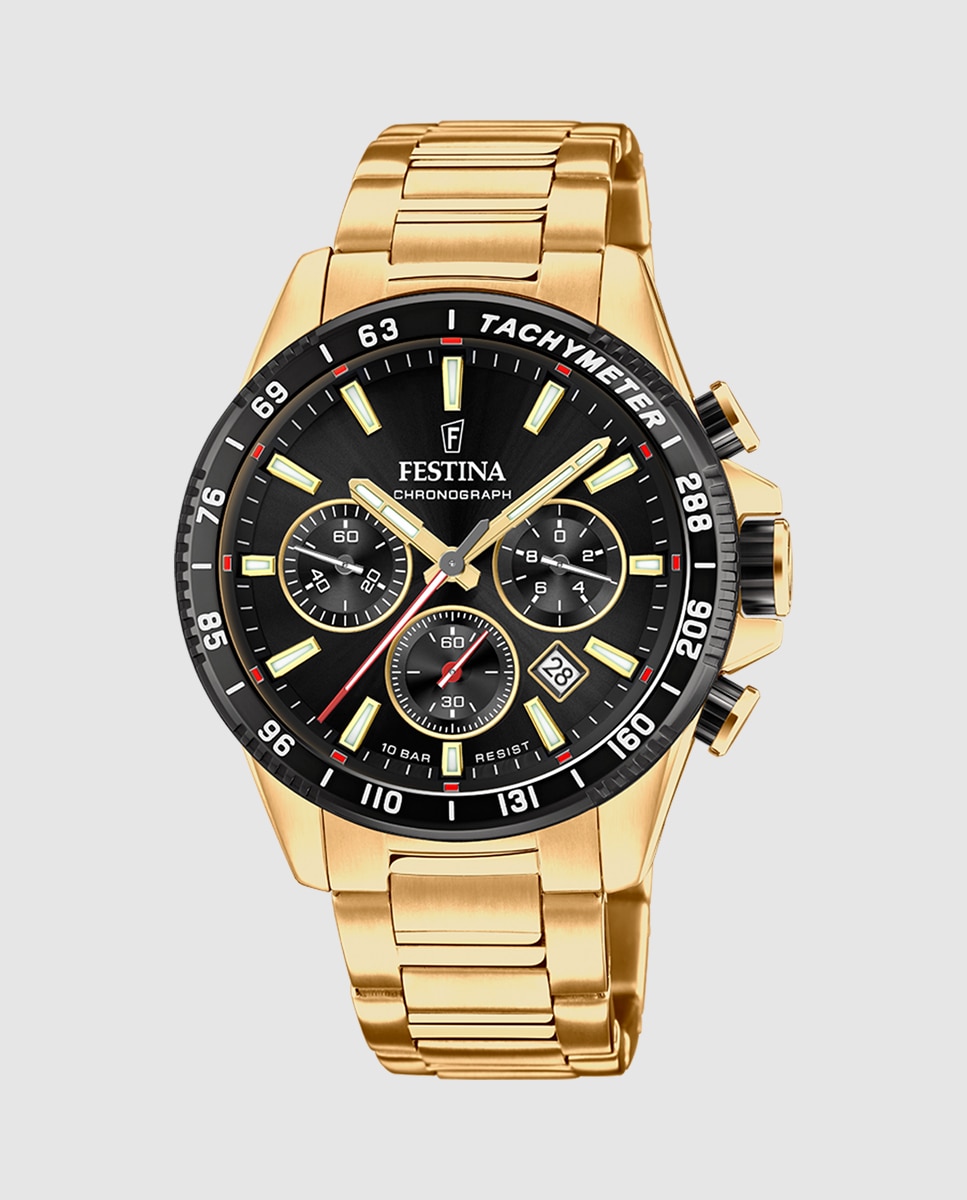 Relógio F20634/5 Timeless Chronograph de Aço em Dourado Ouro-1