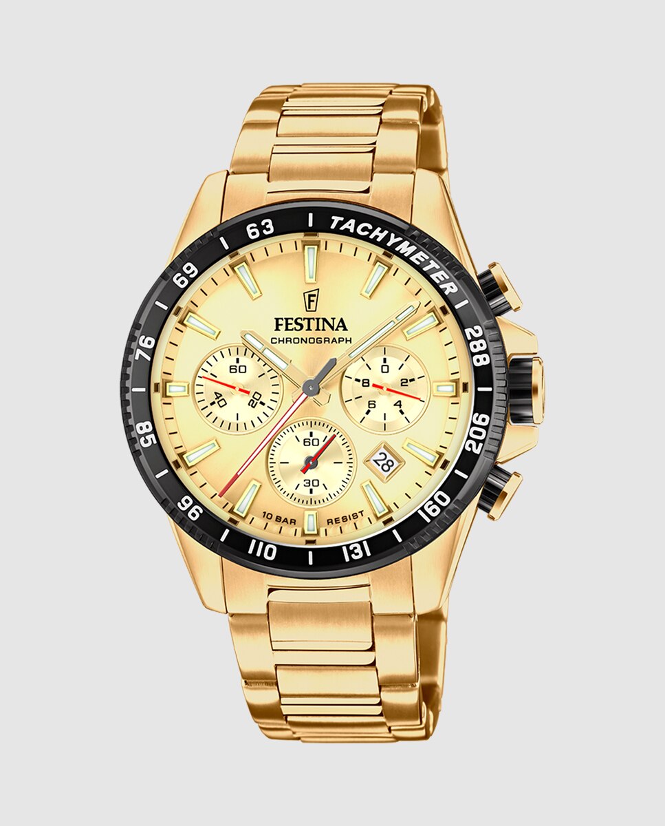 Relógio F20634/6 Timeless Chronograph de Aço em Dourado Ouro-1