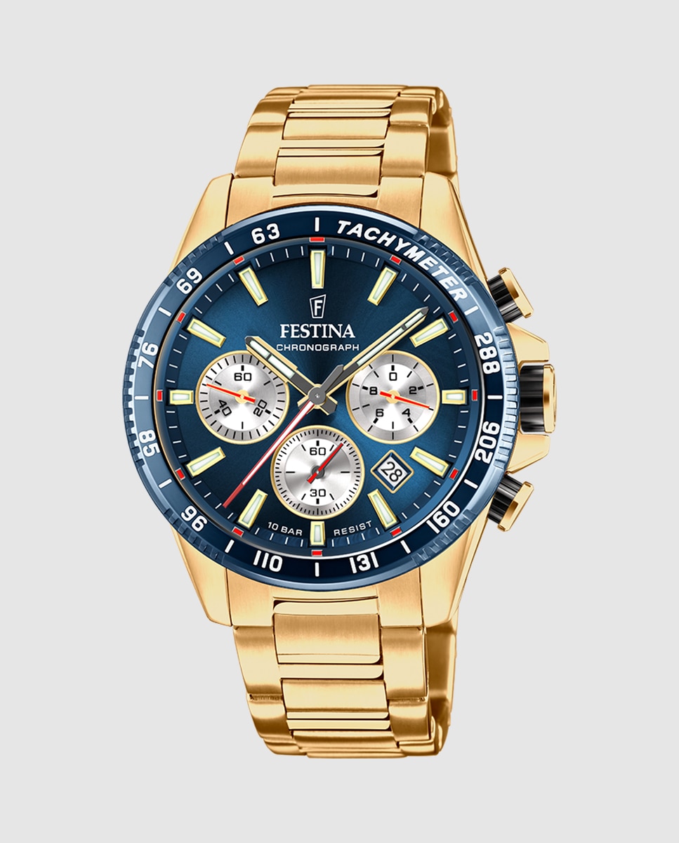Relógio F20634/2 Timeless Chronograph de Aço em Dourado Ouro-1