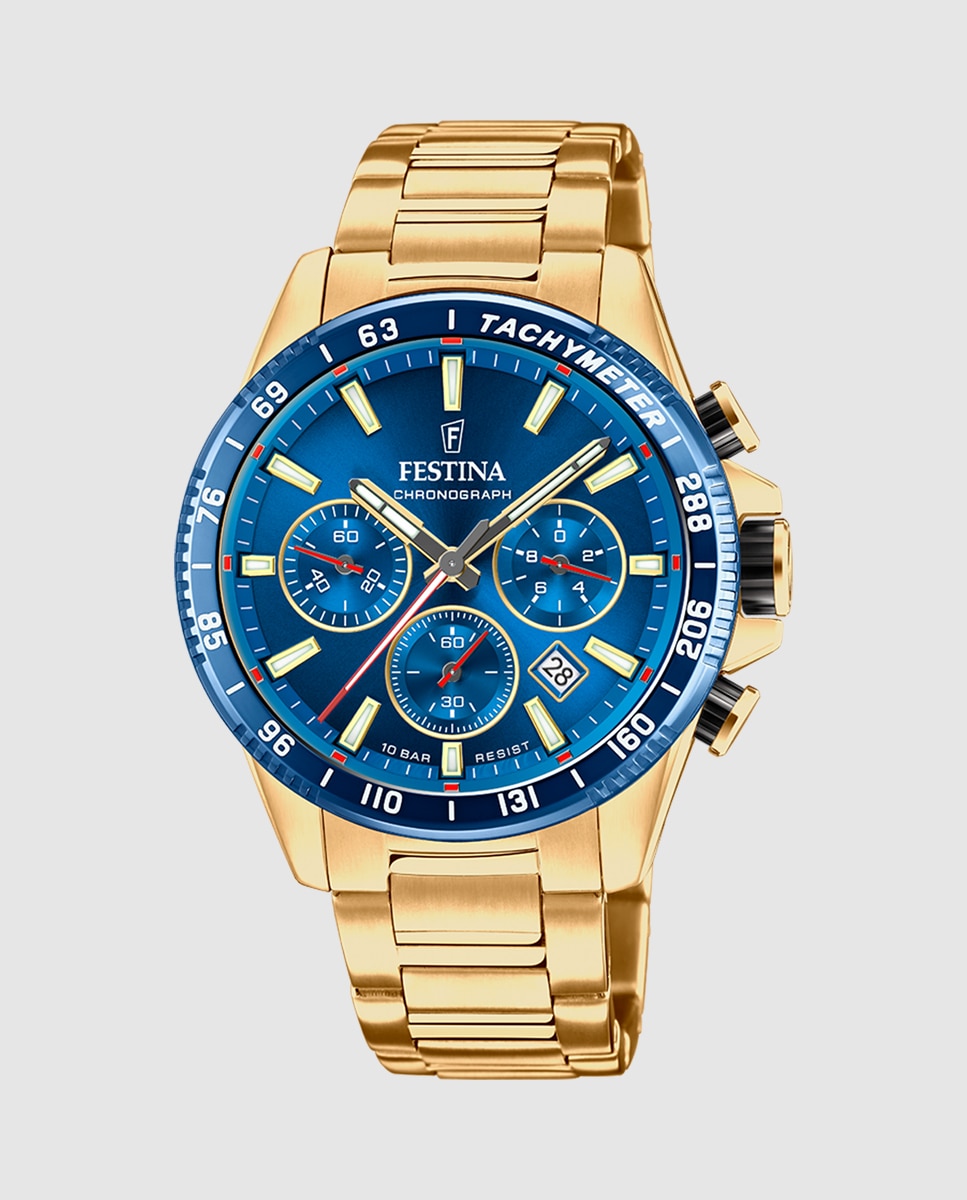 Relógio F20634/3 Timeless Chronograph de Aço em Dourado Ouro-1