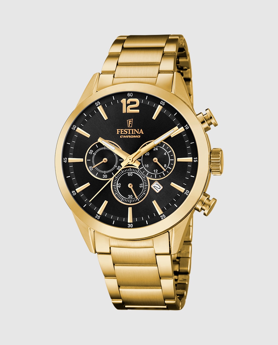 Relógio F20633/3 Timeless Chronograph de Aço em Dourado Ouro-1