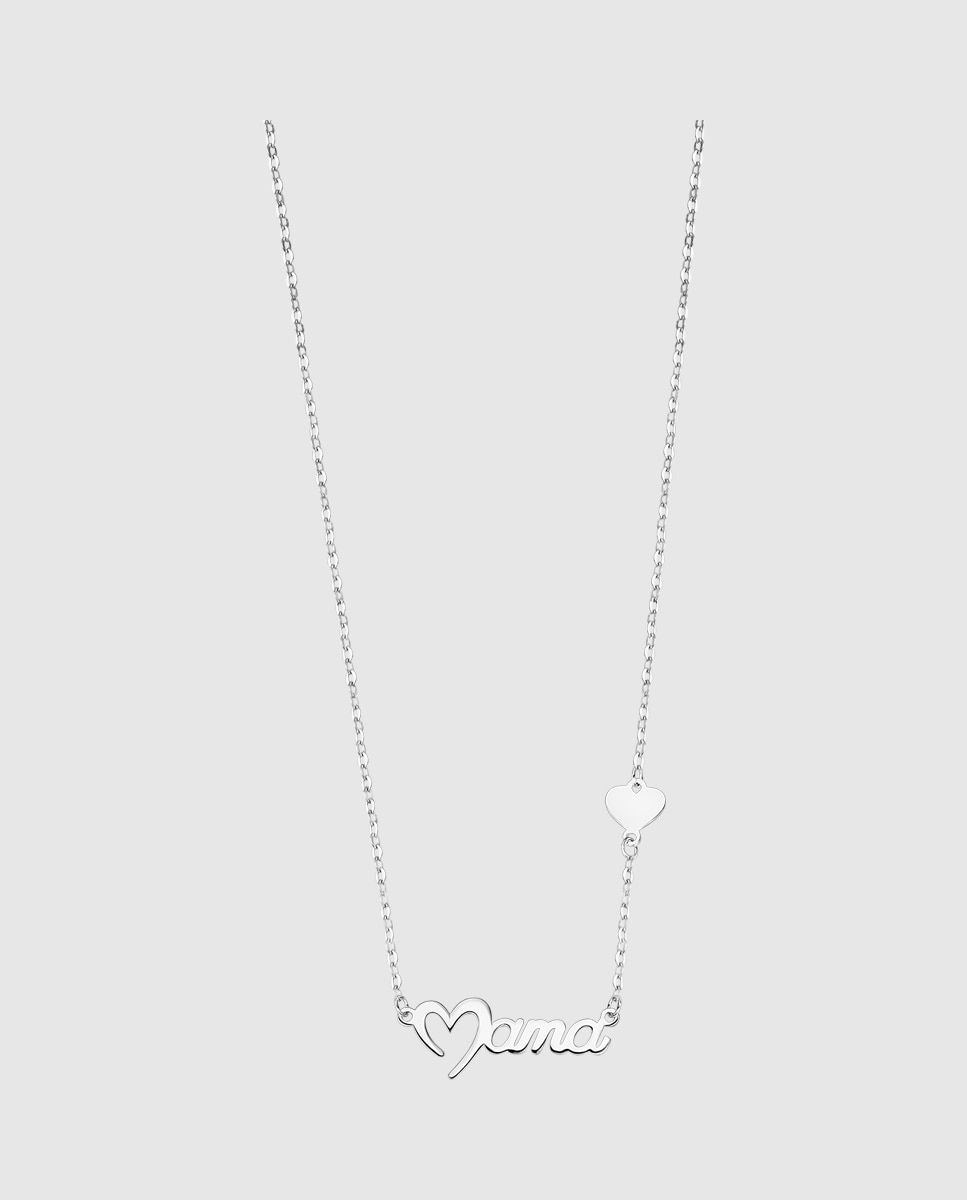 Colar Lotus Silver Lp3405-1/1 Mother's Love de Prata com Acabamento Brilhante Prateado-1