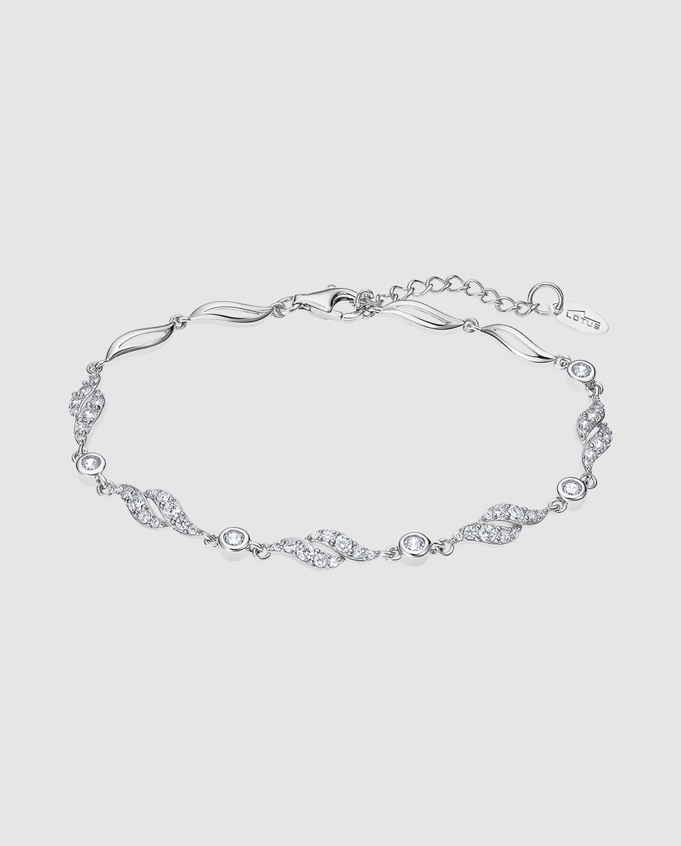 Pulseira Lotus Silver Lp3425-2/1 Pure Essential de Prata com Acabamento Brilhante e Zirconita Prateado-1