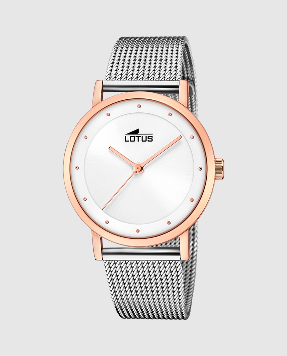 Relógio de Senhora 18879/1 Trendy de Aço Prateado Prata / Rosa-1