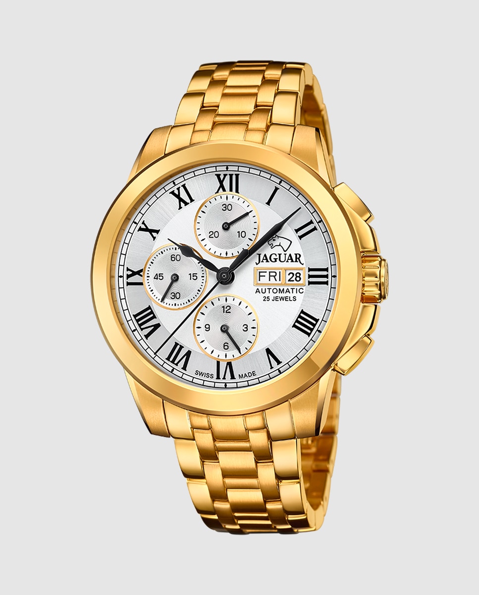 Relógio J979/1 Automático de Aço em Dourado Ouro-1