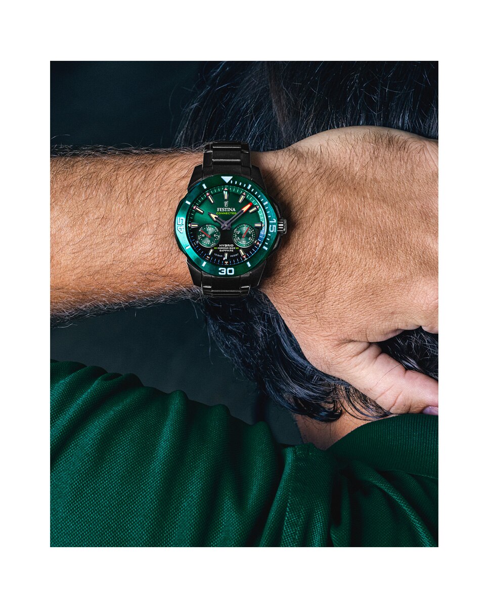 Relógio Smartwatch F20646 1 Connected de Aço em Preto Preto-5