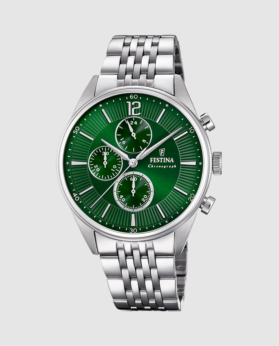 Relógio F20285/8 Timeless Chronograph de Aço Prateado Prata-1