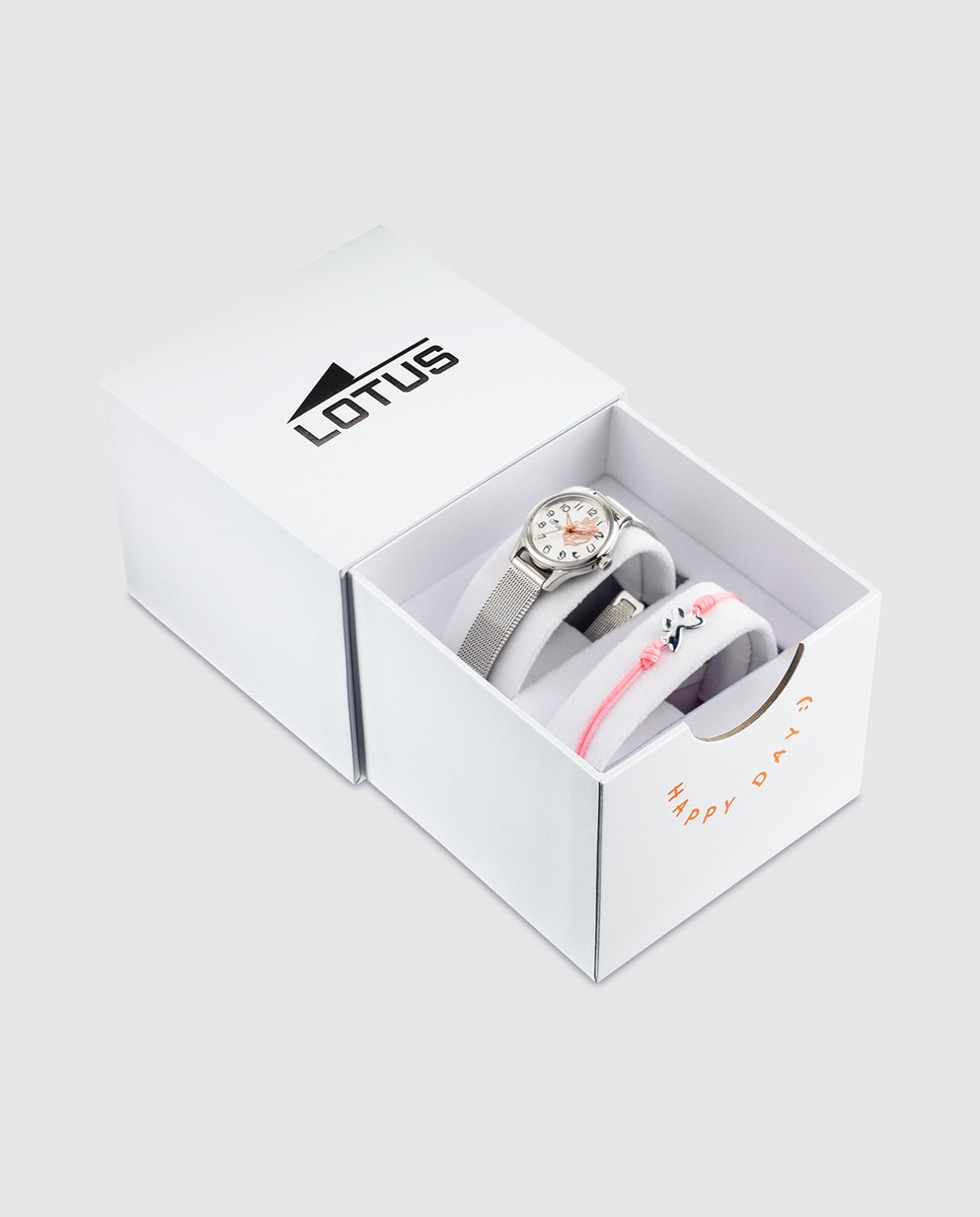 Relógio Infantil 18571/e Junior Collection de Aço Prateado com Pulseira de Oferta Prata-1