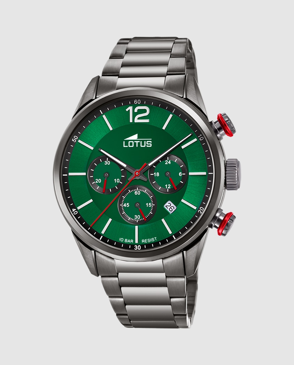 Relógio 18686/4 Chrono de Aço em Preto Preto / Verde-1