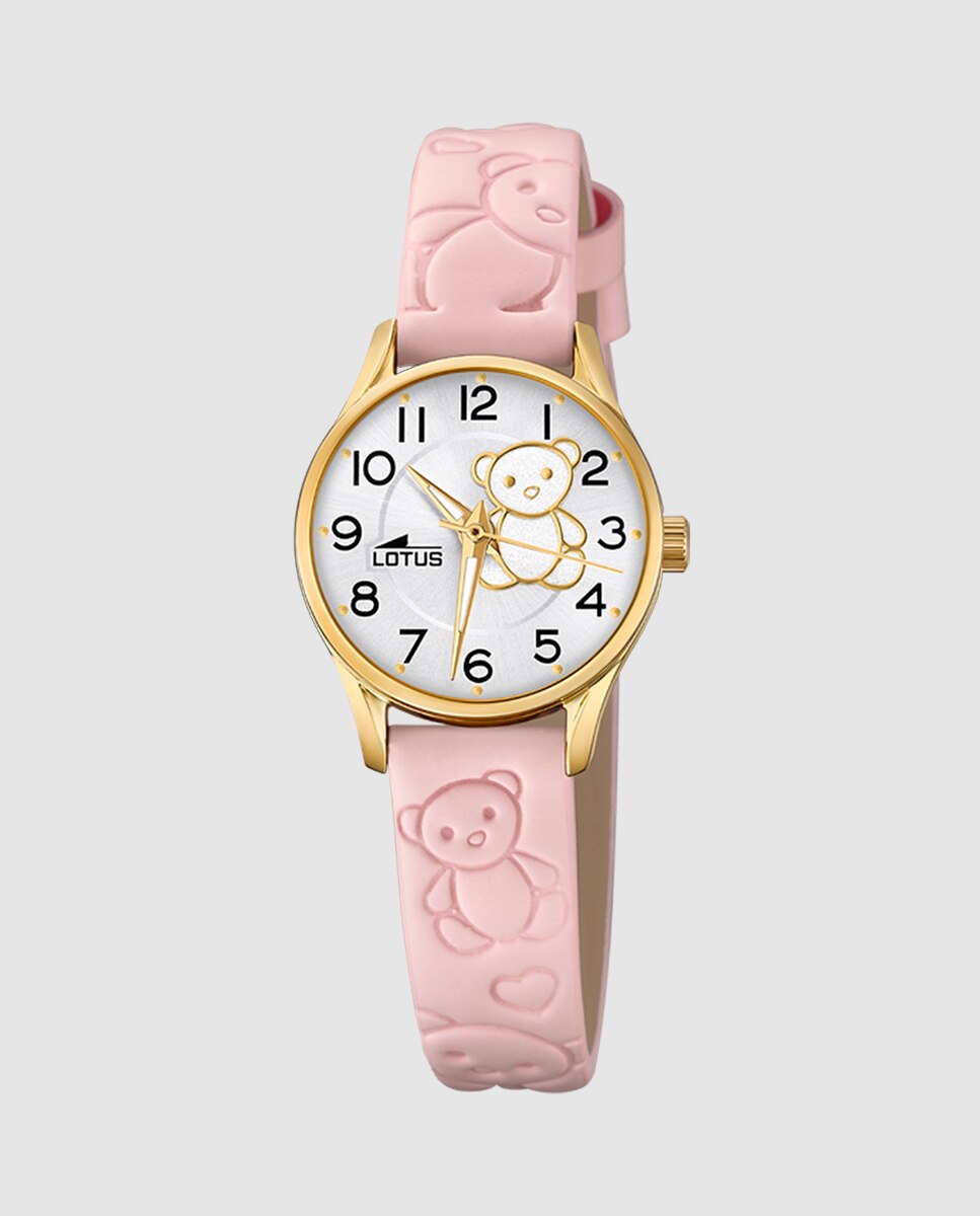 Relógio Infantil 18574/g Junior Collection de Pele Rosa com Pulseira de Oferta Rosa-2