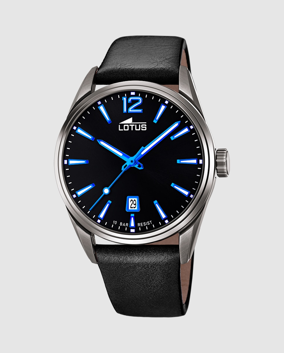 Relógio 18685/6 Chrono de Pele em Castanho Castanho-1