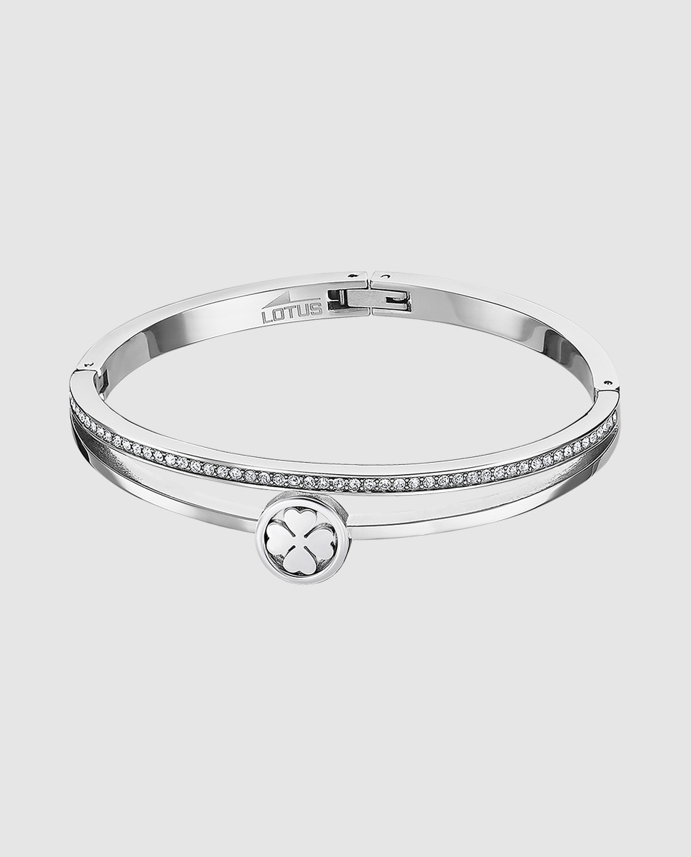 Pulseira Lotus Style Ls2088-2/4 Bliss de Aço Inoxidável com Acabamento Brilhante e Motivo Árvore Da Vida Prateado-1