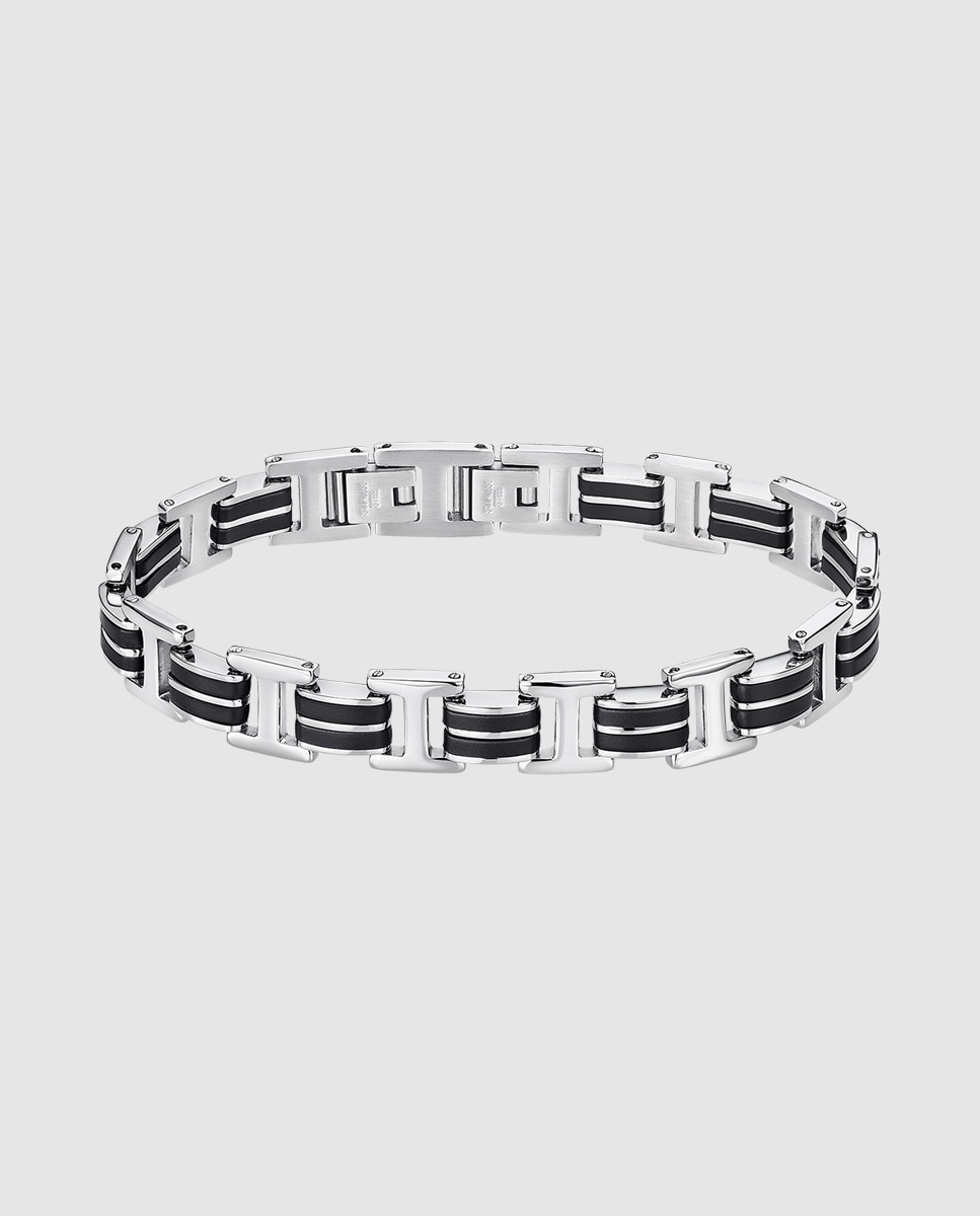 Pulseira Lotus Style Ls2268-2/1 Men In Black de Aço Inoxidável com Acabamento Brilhante Prateado-1