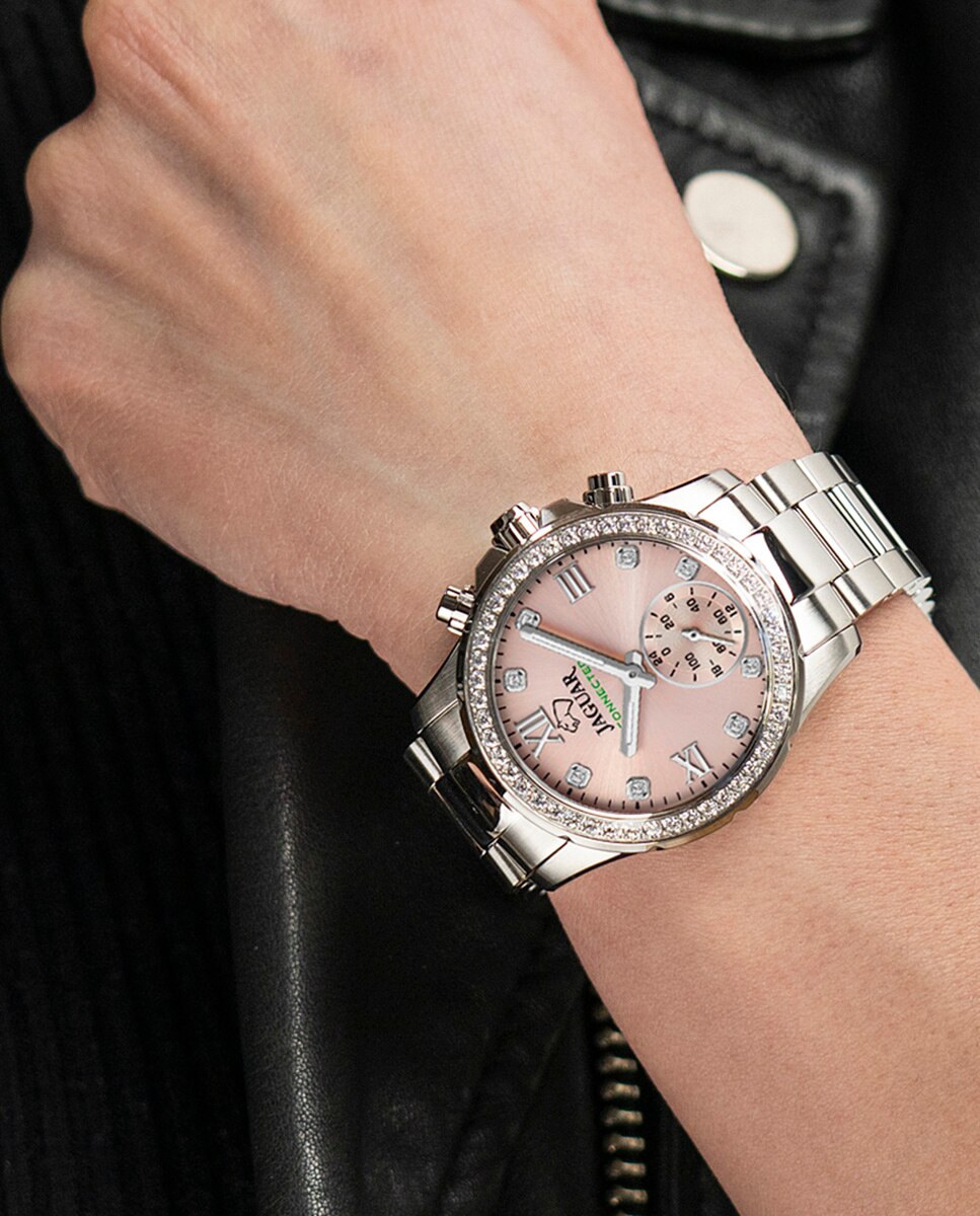 Relógio Smartwatch J980 2 Connected Lady de Aço Prateado Prata-5