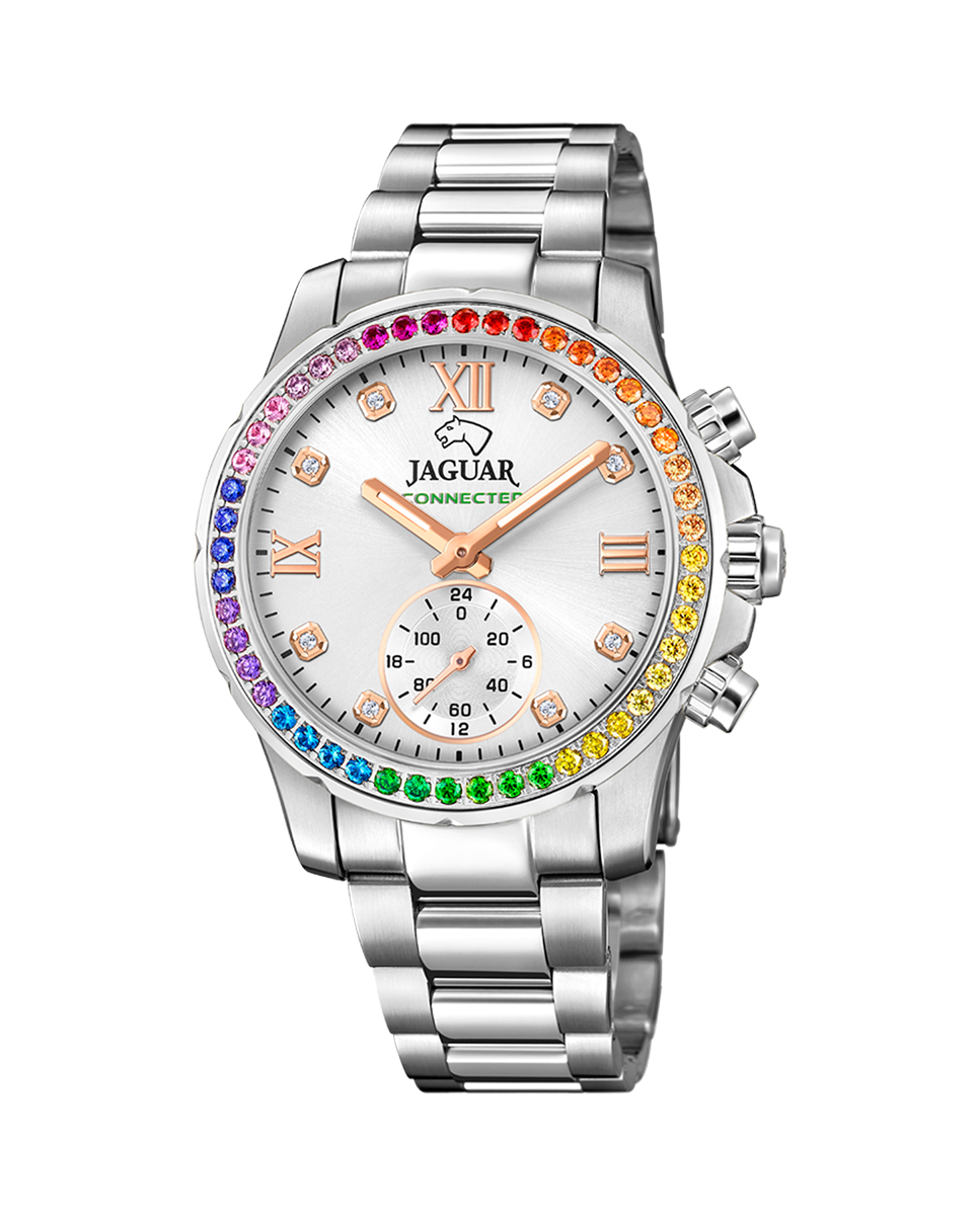 Relógio Smartwatch J980 4 Connected Lady de Aço Prateado Prata-1