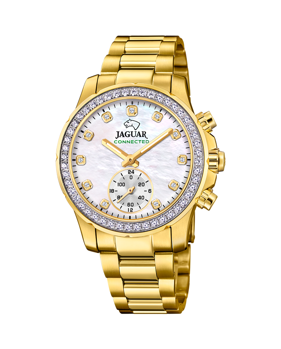 Smartwatch J983 1 Connected Lady de Aço em Dourado Ouro-1
