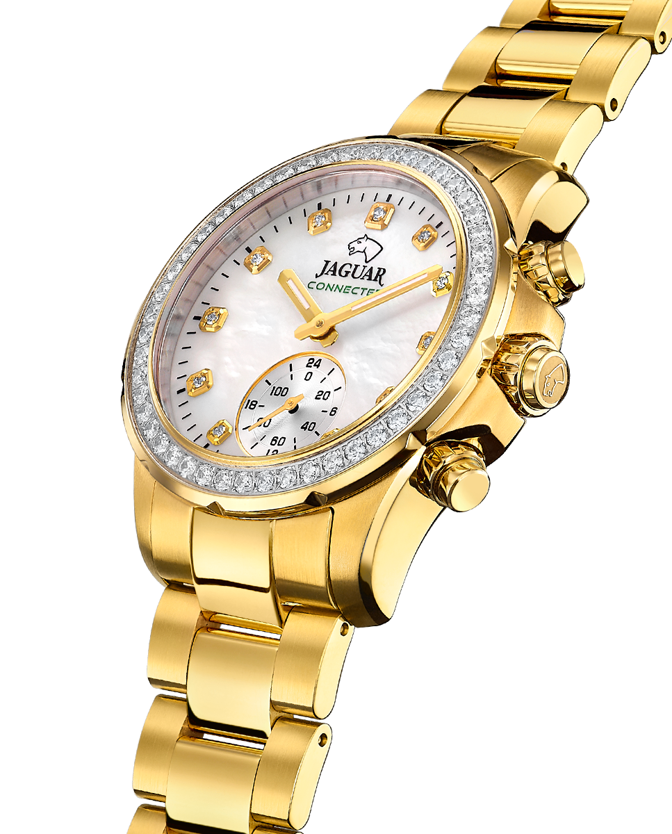 Smartwatch J983 1 Connected Lady de Aço em Dourado Ouro-3