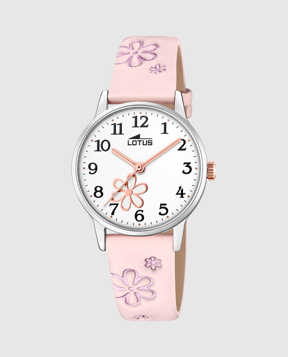 Relógio Infantil 18863/2 Junior Collection de Pele Rosa com Pulseira de Oferta Rosa-2